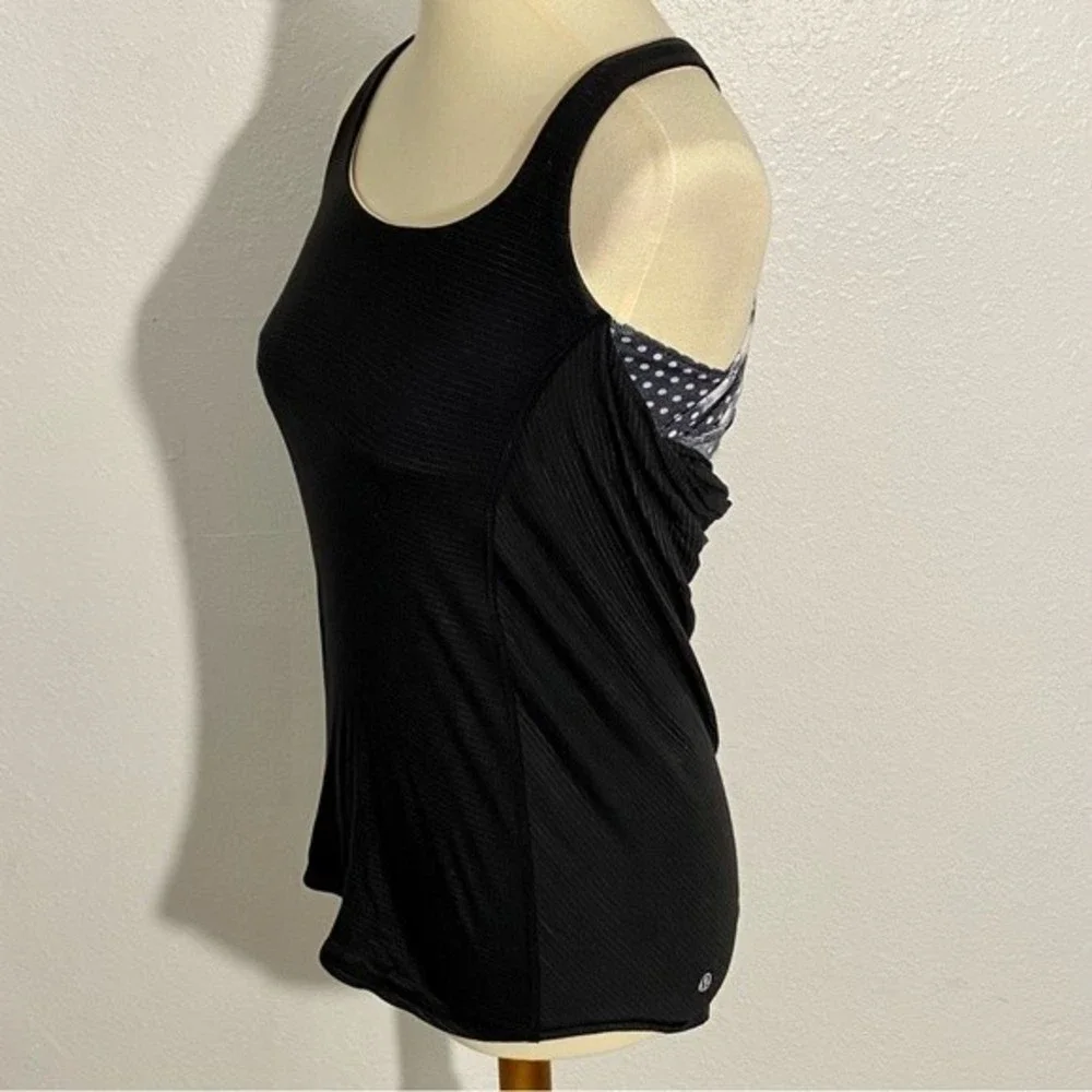Lululemon Wild Tank Women’s Size 4 Black Dottie Dream Rose Neutral Blush